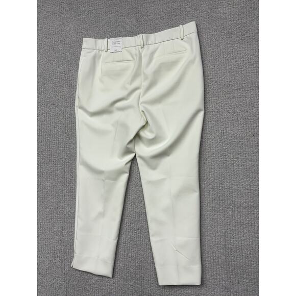 Talbots Women's White Hampshire Ankle Pant Size 14 Petite NWT #60846 - Picture 2 of 3